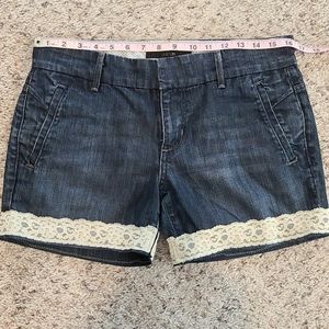 Joe’s Jeans Honey Denim Shorts Bonnie Wash Lace 30